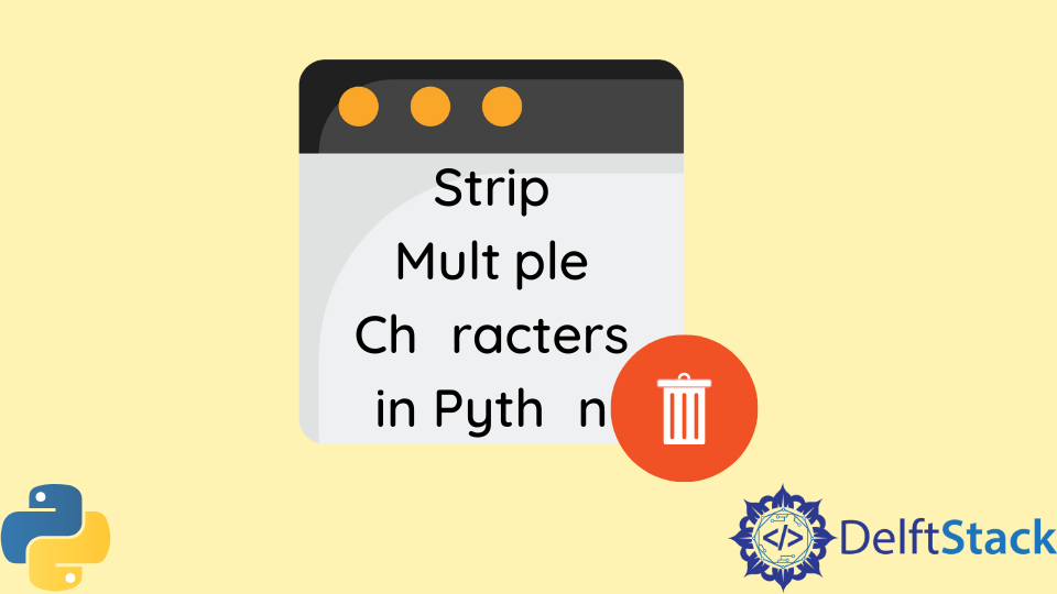 Strip Multiple Characters Python